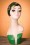  -  50s Floriana Head Band in Green 2