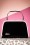 Glamour Bunny - 50s Patent Glitter Box Handbag in Black  3