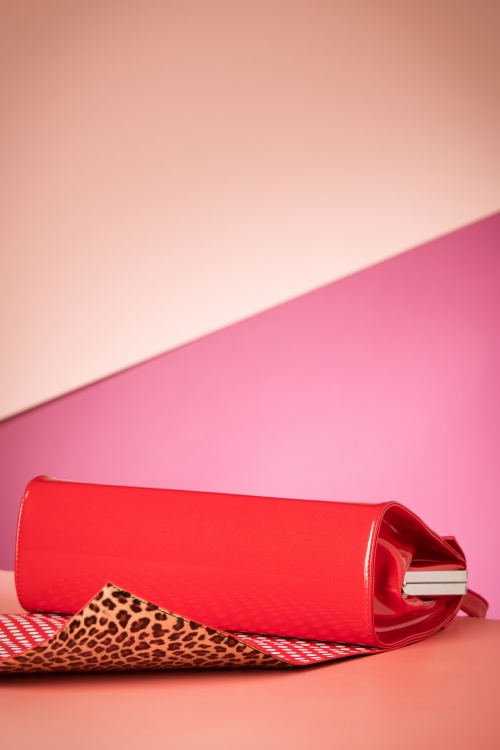 Glamour Bunny - 50s Secret Sadie Handbag in Red 6