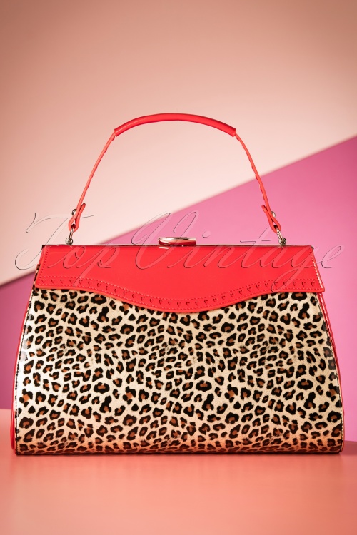Glamour Bunny - 50s Secret Sadie Handbag in Red 5