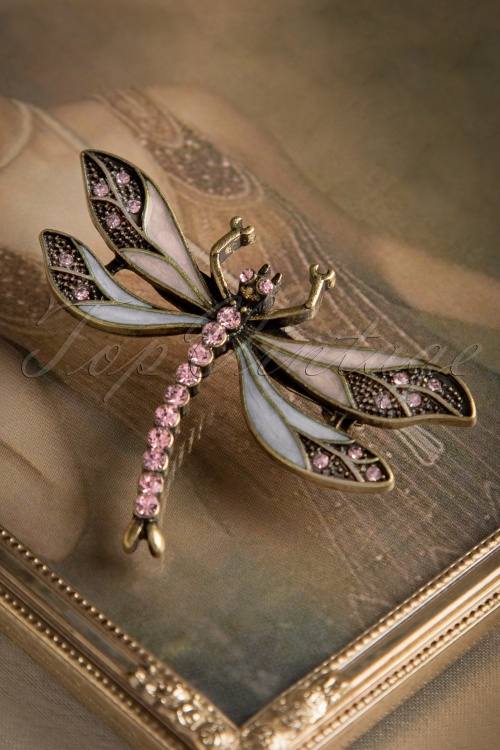 Lovely - How To Train Your Dragonfly Brooch Années 20 en Bleu Ciel