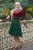 Sheila Swing Skirt Années 50 en Vert Sapin