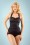 Esther Williams Classic Fifties One Piece Swimsuit Black