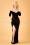 50s Anjelica Velvet Maxi Dress in Black