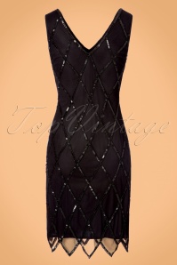 GatsbyLady - Liz Flapper-jurk in zwart 6