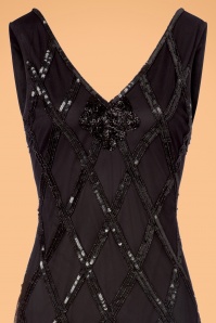 GatsbyLady - Liz Flapper-Kleid in Schwarz 4