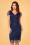 GatsbyLady - Downton Abbey Flapper-jurk in marineblauw 3