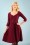 50s Diana Swing Dress in Raspberry