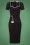 Rebel Love Clothing - 50s Cruella Pencil Dress in Black 2