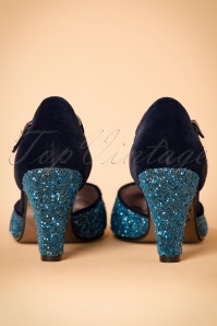 Banned Retro - 20s Sparkles On My T-Strap Pumps in Blue 7