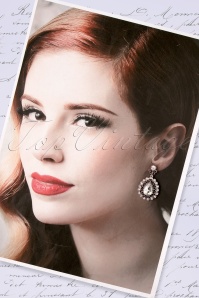 Kaytie - Viola Vintage Stud Earrings Années 30 en Argenté 2