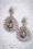 Kaytie - 30s Viola Vintage Stud Earrings in Silver 3