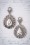 Kaytie - 30s Viola Vintage Stud Earrings in Silver