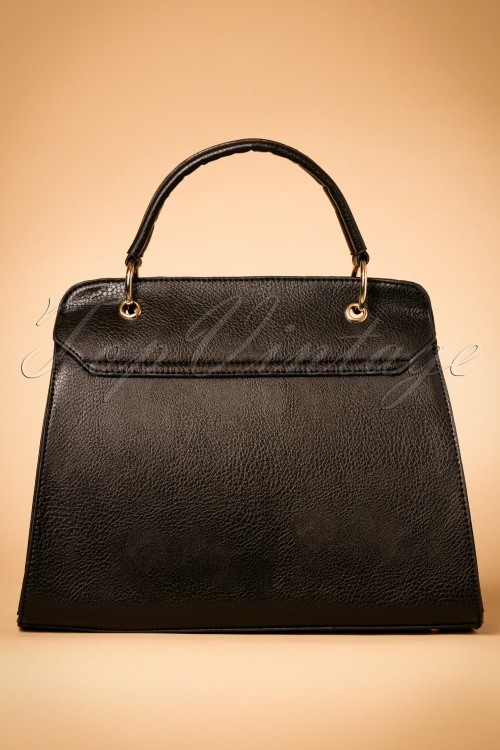 Kaytie - 60s Classy Jane Handbag in Black 6