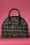 Tweed Bowling Bag Années 60 en Noir