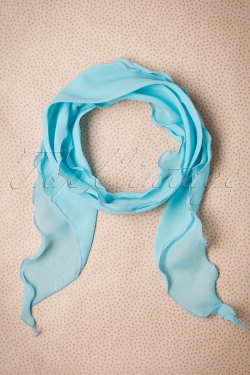 ZaZoo - Chiffon sjaal in hemelsblauw
