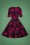 Unique Vintage Black Roses Swing Dress 102 14 23398 20171201 0008W