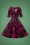 Unique Vintage Black Roses Swing Dress 102 14 23398 20171201 0001W