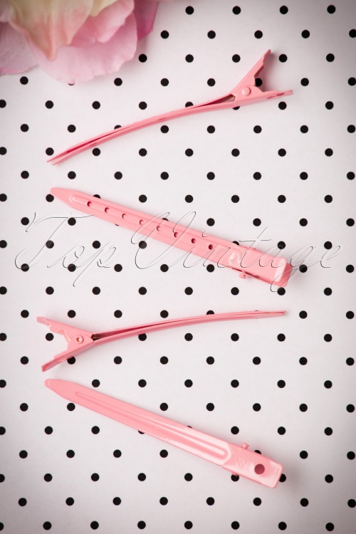 Lauren Rennells - Vintage Hairstyling: Hollywood Duckbill Clipettes in Pink 2