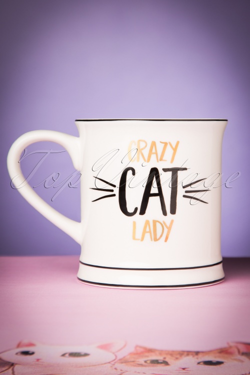 Sass & Belle - Crazy Cat Lady Mug Années 60 2