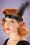 Unique Vintage - Zelda Pailletten-Feder-Stirnband in Schwarz 4