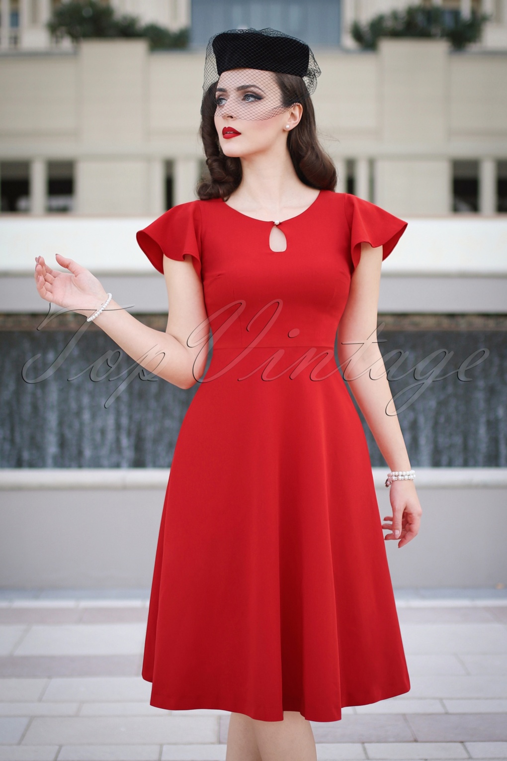 125663 Vintage Diva The Oh So Curvy Dress in Bright Red 24436 20170126 0020cw full