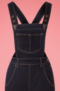Bunny - 40s Elly May Dungarees in Denim 3