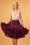 50s Retro Chiffon Petticoat in Burgundy