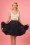 Retro Short Chiffon Petticoat Années 50 en Noir