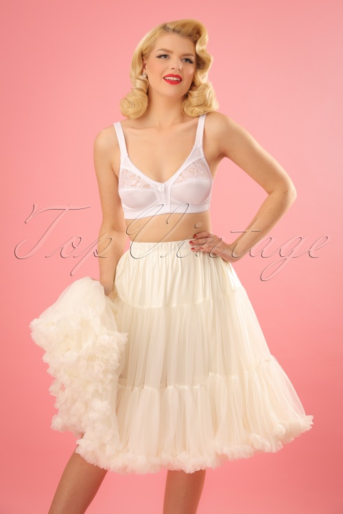 Banned Retro - 50s Lola Lifeforms Petticoat in Ivory 5