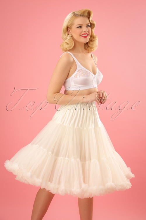 Banned Retro - 50s Lola Lifeforms Petticoat in Ivory 2