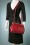 Kaytie - Vintage tas met Kisslock-sluiting met frame in rood 8