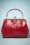 Kaytie - Vintage tas met Kisslock-sluiting met frame in rood