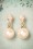 Viva by Tendenza - 50s Carole Classic Pearl Earrings in Gold