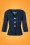 Collectif Clothing - Charlotte Suit Jacket Années 50 en Bleu Marine 3