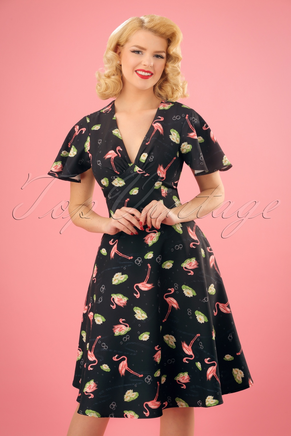 flamingo dress