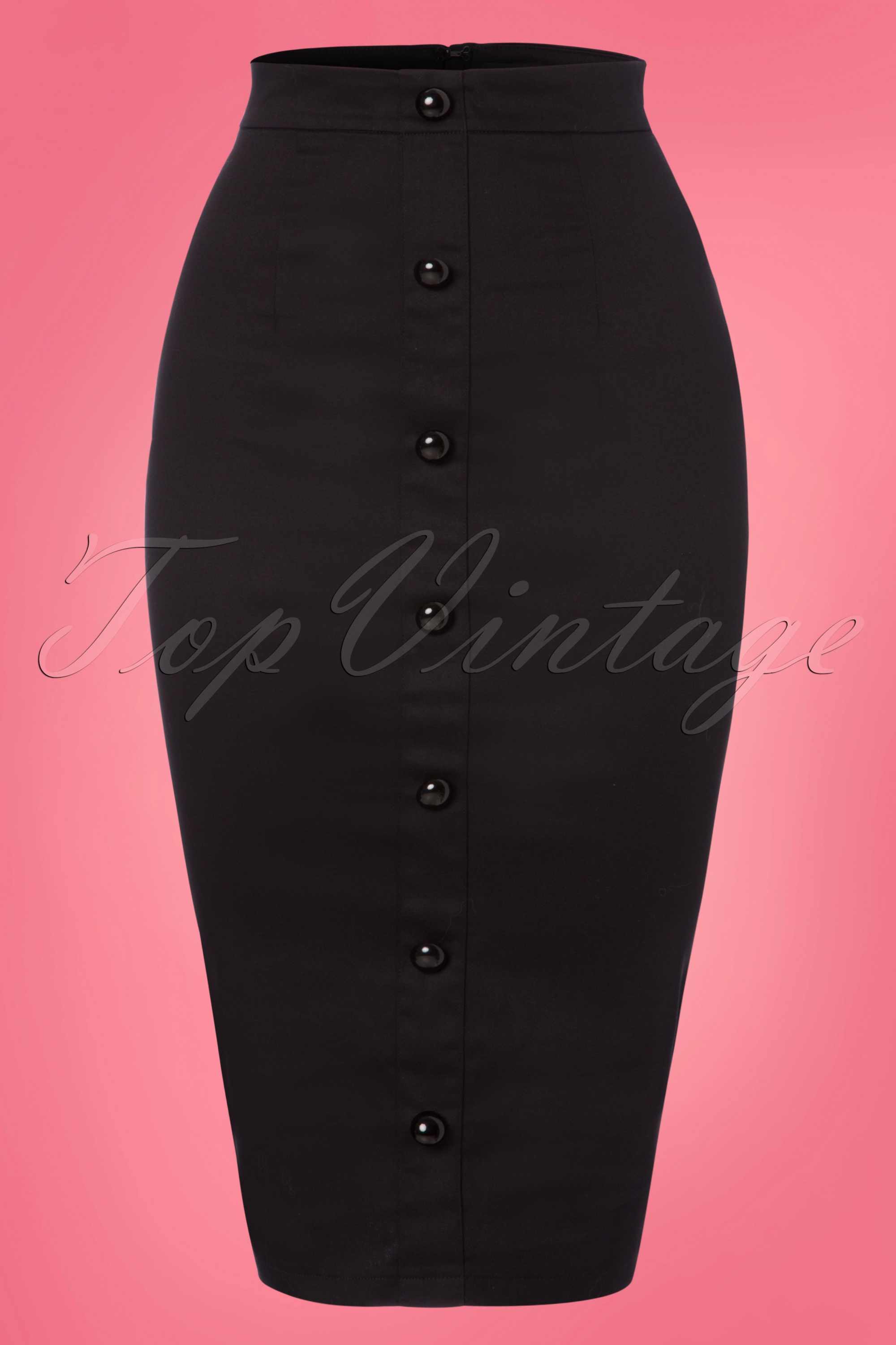 Collectif Clothing - Bettina pencilrok in zwart 2