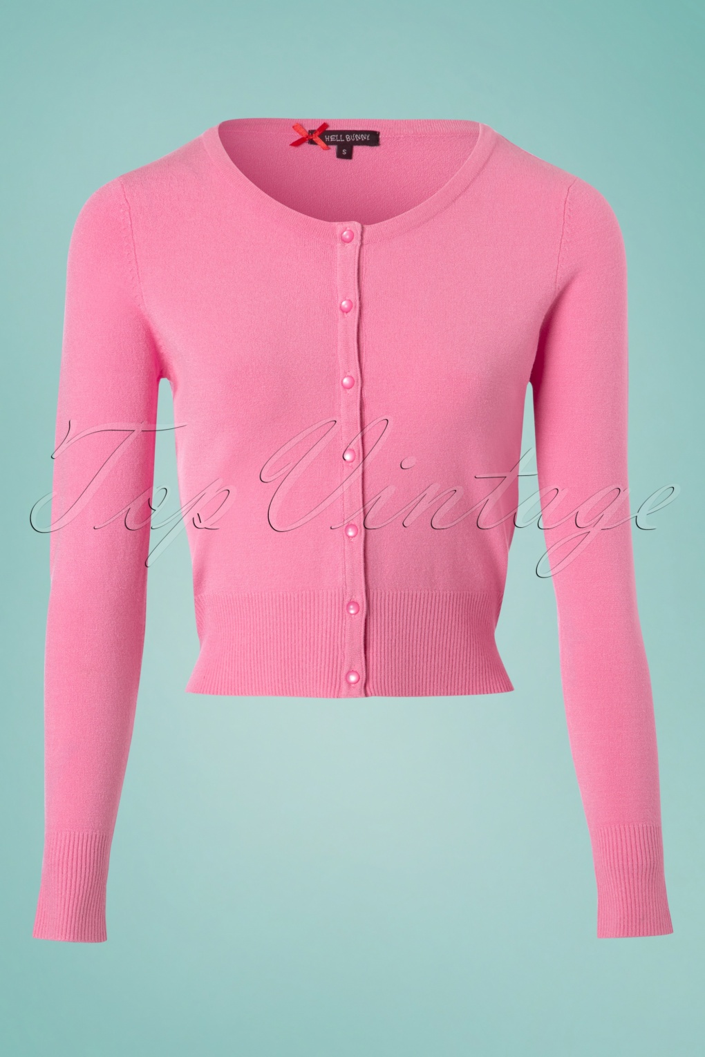 50s Paloma Cardigan  in Candy  Pink