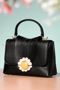 Banned Retro - Daisy Handbag Années 60 en Noir 3
