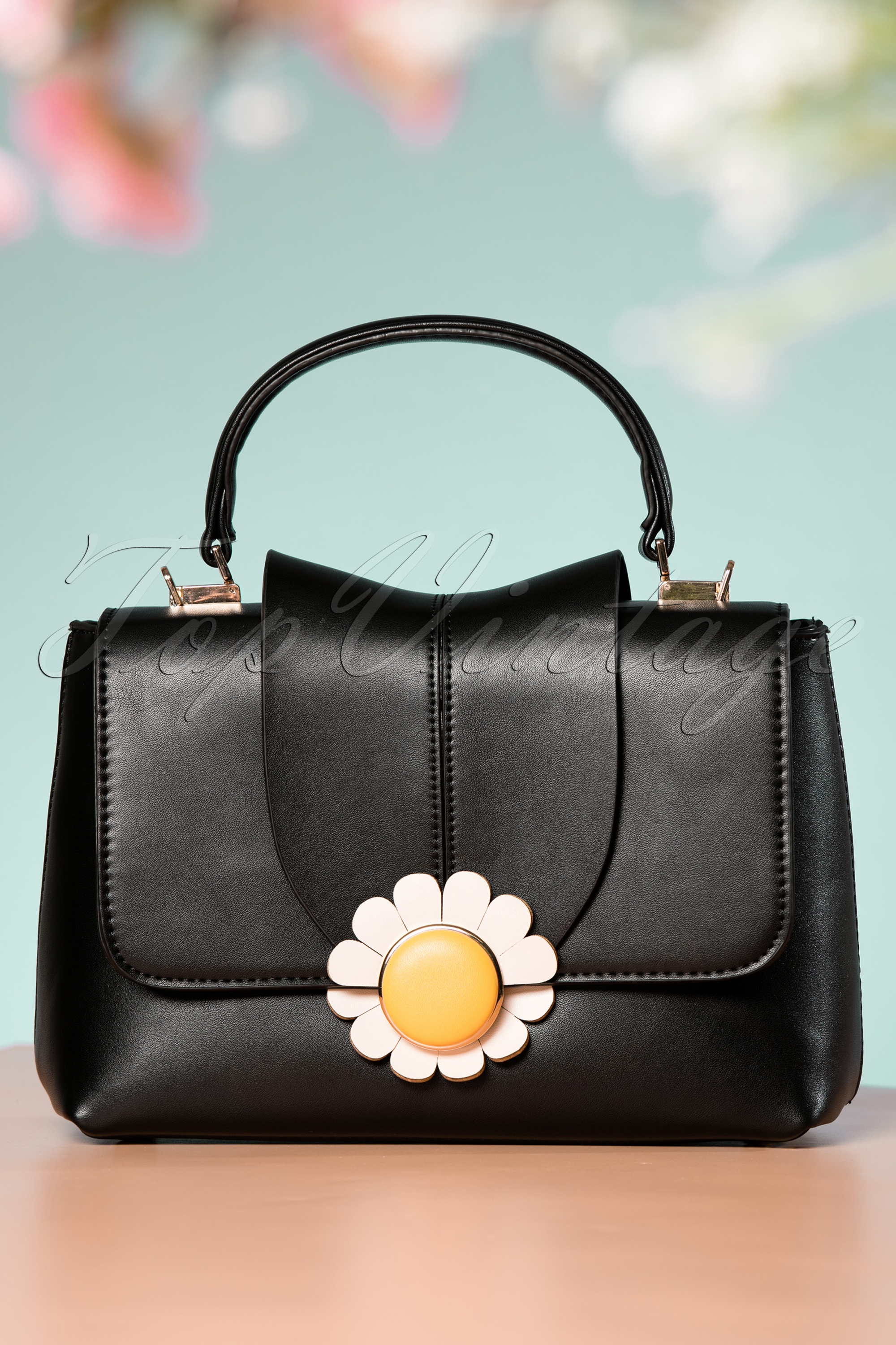 Banned Retro - Daisy handtas in zwart