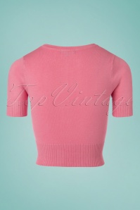 Bunny - 50s Wendi Cardigan in Candy Pink 2