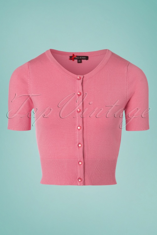 Bunny - 50s Wendi Cardigan in Candy Pink
