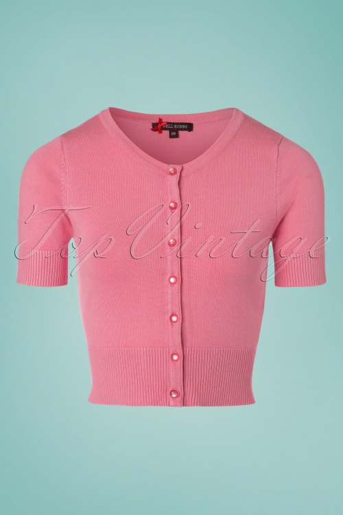 Bunny - Wendi Cardigan Années 50 en Rose Bonbon