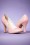 Pinup Couture - 50s Classy Smitten Pumps in Powder Pink 5