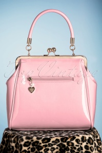 Banned Retro - 50s American Vintage Patent Bag in Pink 6