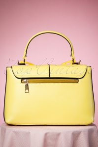 Banned Retro - 60s Beautiful Butterfly Handbag in Yellow 5