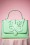 Banned Retro - 60s Beautiful Butterfly Handbag in Mint Green