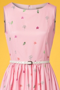 Lindy Bop - Audrey Blumen-Swing-Kleid in Rosa 4