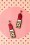 Love ur Look - Lipstick Love Earrings Années 60 en Rouge