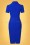 Glamour Bunny - 50s Rita Rae Pencil Dress in Royal Blue 5